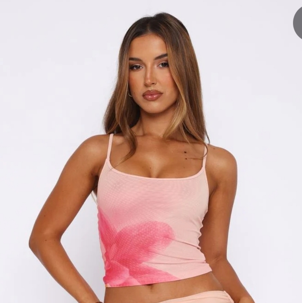NWT White Fox Evermore Top Botanic Mirage